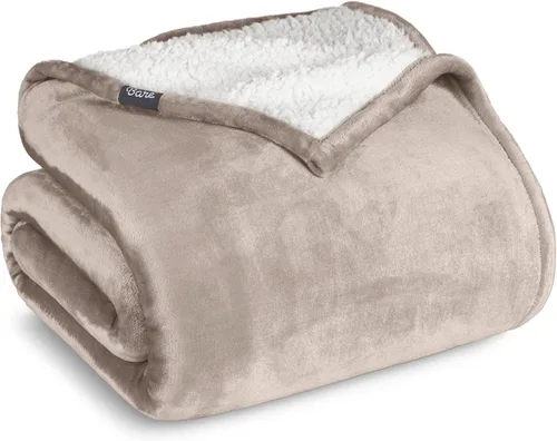 Miniatura 21 de Manta de forro polar de sherpa Bare Home - Tamaño para Lanzar/Viajar - Manta para cama, sofá y sofá cama - Cálida y ligera - Esponjosa y suave