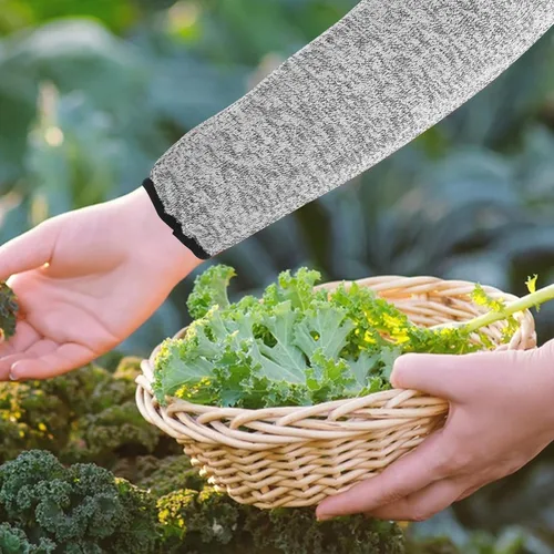 Miniatura 5 de Mangas de brazo resistentes a cortes de 13.8 in, cubierta de protección de antebrazo Hppe grado 5, funda protectora anticortes para carpintería