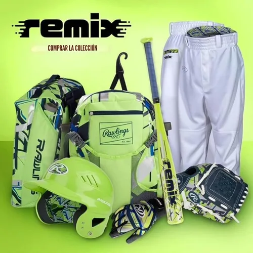 Miniatura 3 de Rawlings Remix T-Ball & Youth Baseball/Softbol Guante Tallas 9" - 10.5" Verde