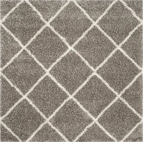 Miniatura 104 de SAFAVIEH - Alfombra de la colección Hudson Shag, diseño de enrejado moderno, no desprende pelusa y fácil de cuidar, 2 pulgadas de grosor, ideal