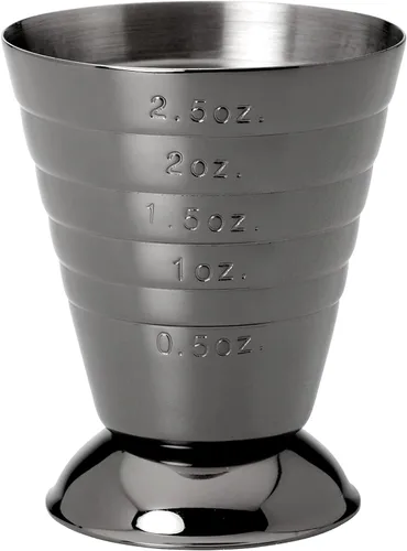 Miniatura 4 de Barfly Taza medidora de barra, 2.5 onzas., Gun Metal Black Negro