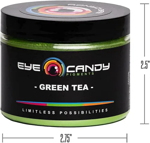 Miniatura 9 de Eye Candy Pigmento en polvo de mica prémium "té verde" (1.76 onzas), aditivo multiusos para manualidades y manualidades carpintería, bombas