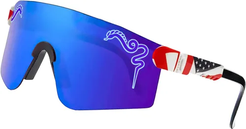 Miniatura 7 de Gafas de ciclismo para mujeres y hombres jóvenes, lentes de sol de béisbol UV400, ideales para senderismo, correr, pesca, esquí