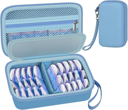 Miniatura 11 de Funda para lentes de contacto diario para más de 30 lentes desechables diarios, organizador portátil de almacenamiento de lentes de contacto
