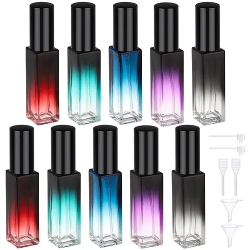 Miniatura 17 de Segbeauty Mini Botella Atomizador de Perfume Portátil, 5 piezas de botellas de spray de colonia recargables vacías, botella de perfume de vidrio