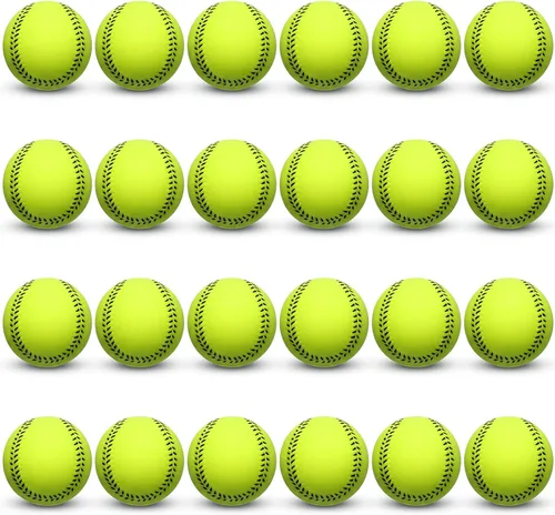 Miniatura 9 de Leyndo 24 pelotas de béisbol de espuma suave para batear, práctica, entrenamiento, pelotas de béisbol de espuma para jugadores, juego de bolas