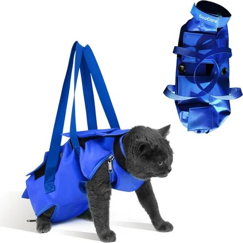 Miniatura 7 de Bolsa de aseo para mascotas para perros y gatos pequeños – Restricción de 13-18 libras para recortar uñas, cuidado de garras, arañazos y exámenes