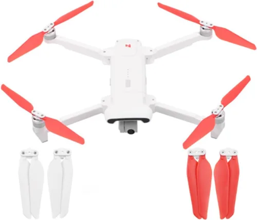 Miniatura 2 de SeiZed Quick Release Propeller for FIMI X8 SE /X8 SE 2020 Drone Replacement Blade Props Guard Landing Gear Drone Accessories (Color : 8pcs red)