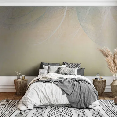 Miniatura 33 de artgeist Mural de pared de plumas de 98 x 69 pulgadas, tamaño XXL, no tejido, de forro polar, para decoración de pared, impresión fotográfica, #10