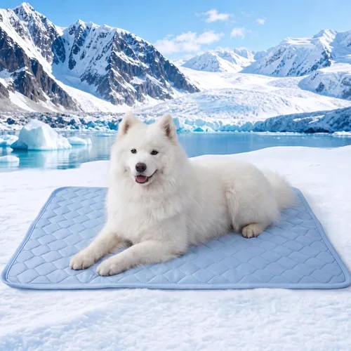 Miniatura 9 de PatiencET Tapete refrescante para perros, 22 x 28 pulgadas, tapete fresco para mascotas para perros y gatos, almohadilla refrescante de seda