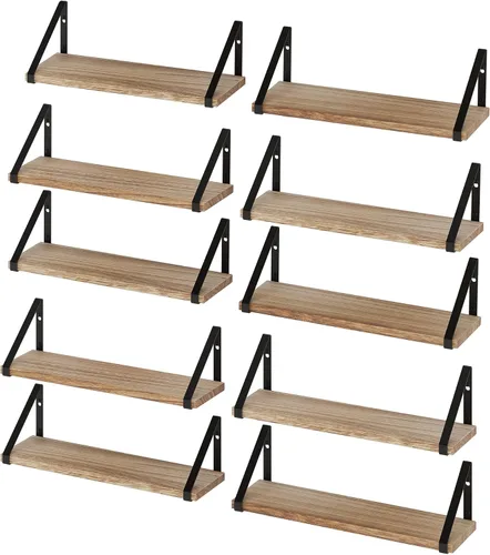 Miniatura 12 de Wallniture Ponza - Estante flotante de pared de 17 x 4.5 pulgadas, estantes pequeños de madera para almacenamiento en la pared, estante montado