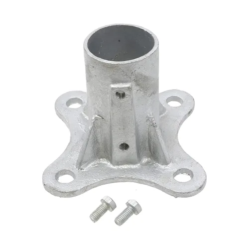 Miniatura 4 de Postes de 2 1/2 pulgadas (2 3/8 pulgadas de diámetro) brida de piso con 2 tornillos de juego