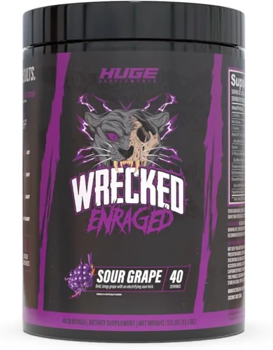 Miniatura 7 de Wrecked Enraged High Stim Pre Entrenamiento - Fórmula Extreme Hardcore para energía intensa, enfoque láser y máxima fuerza, potente matriz