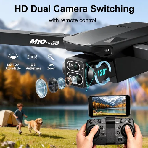 Miniatura 2 de Drones 4K con cámara para adultos, dron plegable para principiantes con 3 baterías, tiempo de vuelo de 36 minutos, dron de transmisión HD FPV, mini