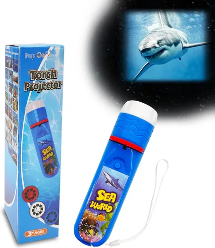 Miniatura 15 de Pup Go Linterna proyector de animales para niños a partir de 3 años, 3 discos 24 imágenes, juguetes de animales de safari para niños y niñas
