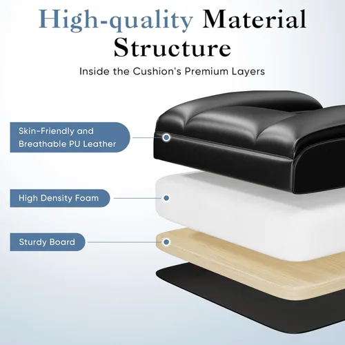 Miniatura 5 de DUMOS Silla de escritorio grande y alta para oficina en casa, silla de computadora para juegos, silla ergonómica ejecutiva con reposapiés, respaldo