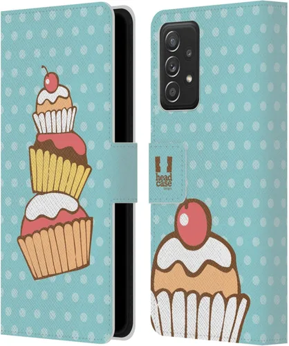 Miniatura 15 de Head Case Designs Assortment Cupcakes Happiness Leather Wallet Case Compatible with Samsung Galaxy A53 5G (2022)