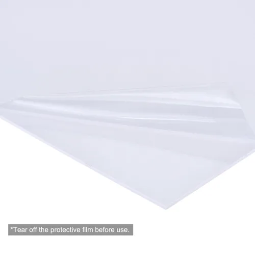 Miniatura 5 de MECCANIXITY Hoja de plástico ABS blanco de 10 x 8 x 0.06 pulgadas para modelo de construcción, manualidades de bricolaje, panel, paquete de 4