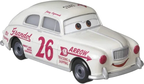 Disney Cars Jimmy Lugwrench, juguete coleccionable para automóvil de carreras en miniatura, basado en películas de coches, para niños de 3 años en
