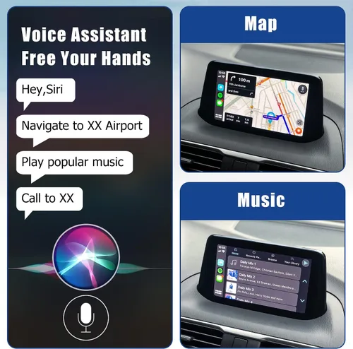 Miniatura 6 de Kit de reajuste de Apple CarPlay y Android Auto para Mazda, TK78-66-9U0C Hub OEM Compatible con el sistema MZD Connect, adaptador Apple CarPlay