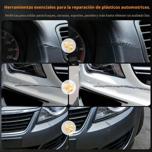 Miniatura 8 de Soldador de plástico, 1200 grapas, kit de soldadura de plástico, imprescindible para bricolaje, encendido/apagado instantáneo, kit de soldador, Negro