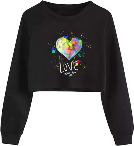 Miniatura 49 de Camiseta corta para niñas y niños, linda sudadera estética con gráficos de dibujos animados para adolescentes
