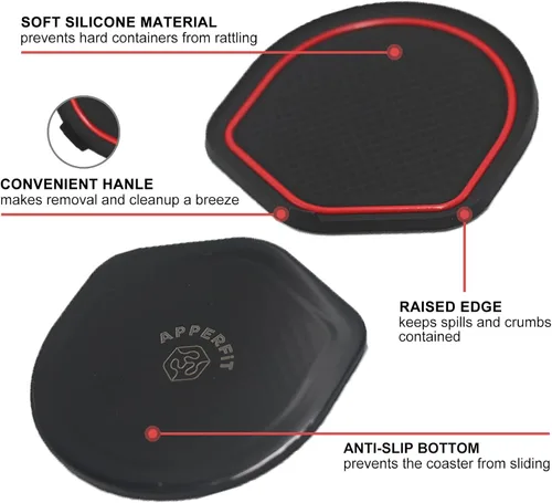 Miniatura 4 de Soporte para taza Civic con alfombrilla para consola central compatible con accesorios Honda Civic de 10ª generación Lx Ex Si Coupé Sedán Hatchback