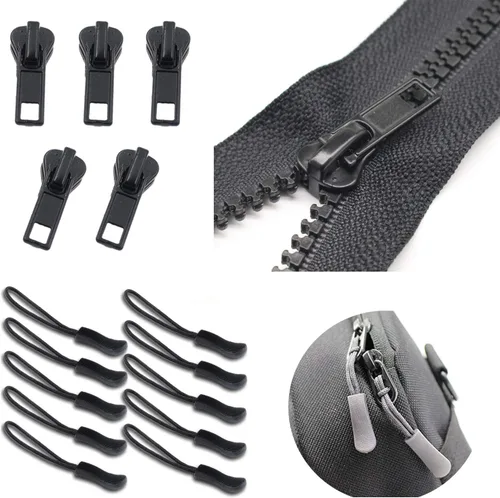 Miniatura 5 de YaHoGa Kit de reparación de cremallera de 143 piezas de repuesto con alicates de instalación para bolsos, chaquetas, tiendas de campaña, mochilas