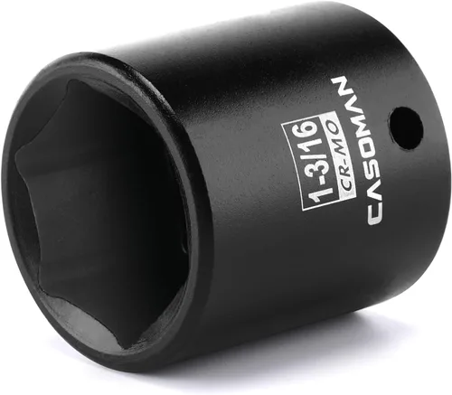 Miniatura 9 de CASOMAN Enchufe de impacto de 6 PT de 1/2" x 1.378 in de profundidad, CR-MO, 1/2 pulgada de transmisión de 6 puntos para una fácil extracción