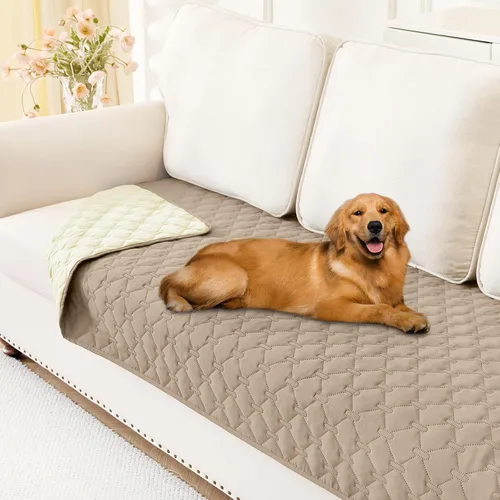 Miniatura 113 de Smiry Funda Impermeable para Cama de Perro, Manta Suave Reversible para Mascotas, Lavable a Prueba de Fugas para Gatos y Perros, Funda para Sofá