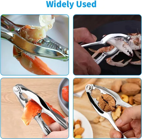 Miniatura 7 de 12 galletas y herramientas de cangrejo, galletas de langosta para patas de cangrejo, herramientas de púas de mariscos resistentes, abridor