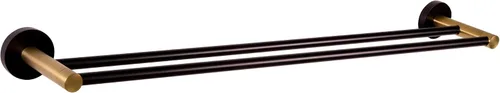 Miniatura 11 de Design House 582734-BGD Kelton - Gancho para bata, color negro mate, dorado satinado