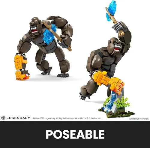 Miniatura 4 de MEGA Godzilla x Kong The New Empire - Set de Construcción con Figura de Acción Kong con 541 Piezas y Accesorios, 12 Pulgadas de Largo