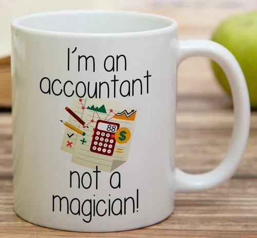 Miniatura 3 de Retreez Taza divertida – I'm an Accountant Not a Magician! Tazas de café de cerámica de 11 onzas – Divertido, sarcasmo, sarcástico, motivacional