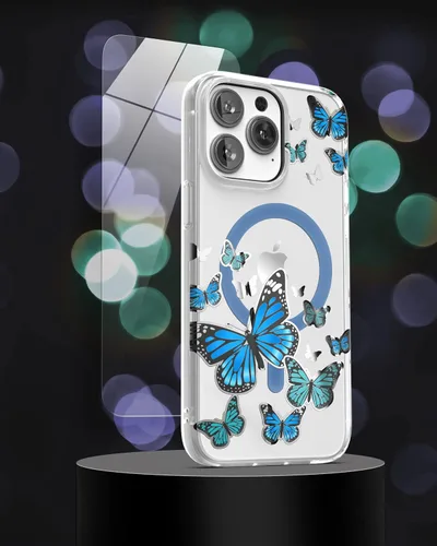 Miniatura 6 de ENCASED Funda magnética diseñada para iPhone 14 PRO con protector de pantalla para mujer, compatible con accesorios MagSafe para teléfono