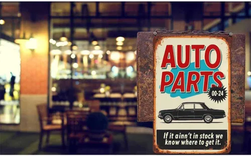 Miniatura 3 de AOYEGO Letrero de lata de autopartes, para automóvil con letra If It Ain'T In Stock We Know Where to Get It de metal vintage para cafeterías, bares