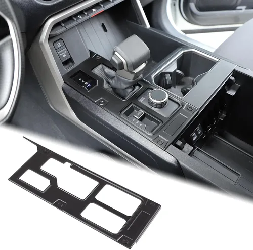 Miniatura 11 de Aunginsy Cubierta de Adhesivo del Panel de la Perilla de Cambios de la Caja de Control Central Compatible con Toyota Tundra/Sequoia 2022-2024 Coche