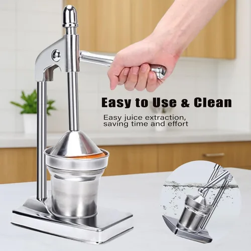 Miniatura 2 de Prensa de jugo de hierro fundido, exprimidor de prensa manual, exprimidor manual de hierro fundido para hacer jugo fresco de limón y naranja, fácil