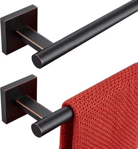 Miniatura 26 de KOKOSIRI Toallero de baño, toallero para baño, cocina, collar de 32 pulgadas, níquel cepillado, acero inoxidable B4005BR-L32