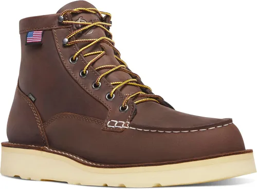 Miniatura 8 de Danner Botas de trabajo Bull Run de 6 pulgadas con punta de acero para hombre, cuero aceitado de grano completo con suela de cuña antideslizante