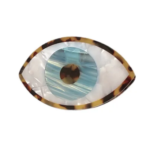 Miniatura 4 de Pinza para el cabello de ojo malvado de ojo grande, antideslizante, amuleto grande de pavo, horquilla fuerte para mujeres y niñas, accesorios para a