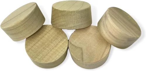 Miniatura 2 de Tapón de barril de barril de vino de madera de álamo de álamo de 2 pulgadas, ideal para cerveceros caseros, destiladores, entusiastas del vino