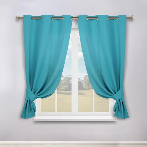 Miniatura 105 de Superior Cortinas Opacas, Oscurecimiento de Habitación, Dormitorio, Cortinas, Cocina, Acentos de Ventana de Sala de Estar, Bloqueo Solar, Térmico