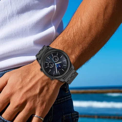 Miniatura 3 de Correas de reloj de metal cepillado para hombres y mujeres, correa de reloj de acero inoxidable sólido 18/20/22/24/26mm, correa de reloj de pulsera