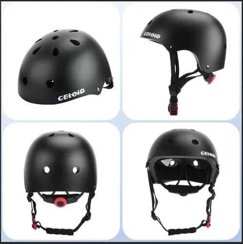 Miniatura 2 de Casco de bicicleta para niños, cascos de patineta para niños de 2 a 3 a 5 a 8 a 14 años, ajustable, multideporte, bicicleta, patinaje, fútbol