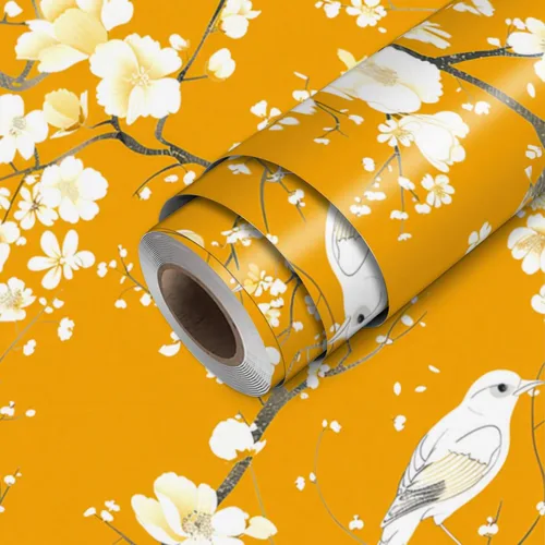 Miniatura 17 de HOMETITUTE Papel tapiz para mascotas mixto color beige, para despegar y pegar, bonito patrón de gato y perro, papel de contacto, papel de pared