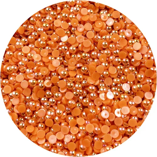 Miniatura 46 de 1000 piezas de cuentas de perla media de 5 mm cuentas de perla plana cuentas de perla redondas planas de plástico para manualidades, embellecimiento