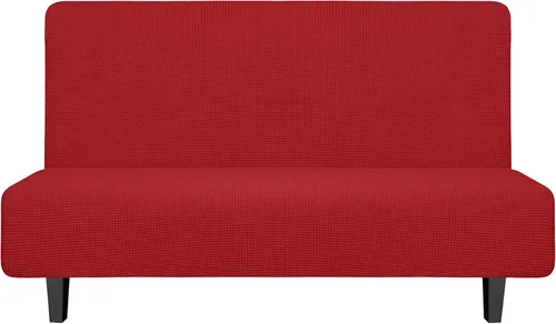Miniatura 21 de Easy-Going - Funda elástica para futón, cubierta para sofá cama sin brazos, protector de muebles sin reposabrazos con parte inferior elástica