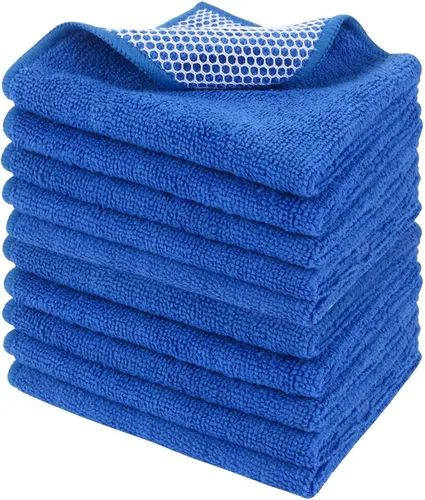 Miniatura 39 de SINLAND Paño de microfibra para lavar platos, trapos de platos, el mejor paño de cocina para lavar, paños de limpieza con lado abrasivo de polímero