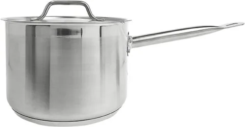 Miniatura 9 de TrueCraftware - Cacerola de acero inoxidable de 2 cuartos de galón con tapa- Juego de sartenes multiusos para uso en el hogar, cocina, restaurante